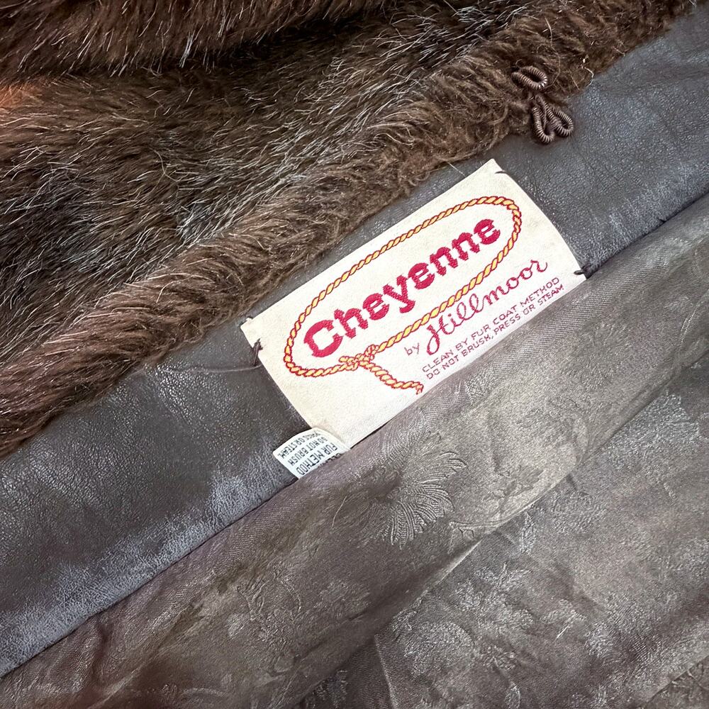 50s ASO Mrs Maisel Faux Fur Coat Brown Luxury Old Hollywood Glam MED LARGE - Picture 8 of 11